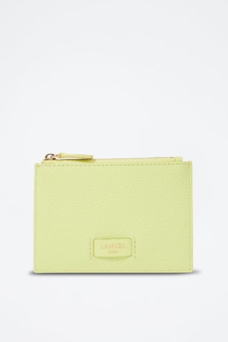 Porte-cartes en cuir Ninon L - Citron vert