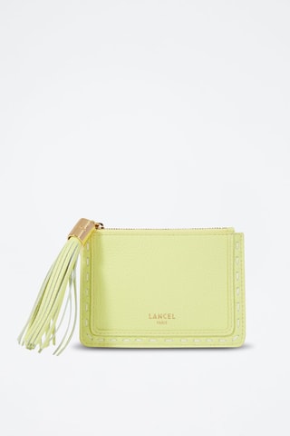 Porte-cartes en cuir L - Citron vert