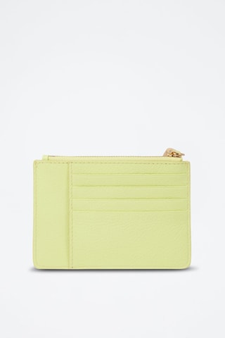 Porte-cartes en cuir L - Citron vert