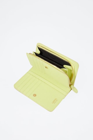 Portefeuille en cuir Ninon - Citron vert