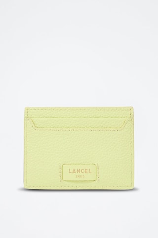 Porte-cartes en cuir Ninon - Vert citron