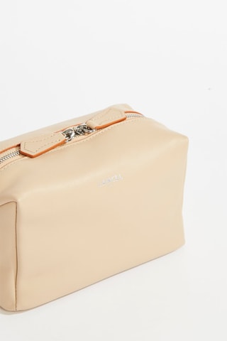 Trousse de toilette en cuir Neo Pop - Beige