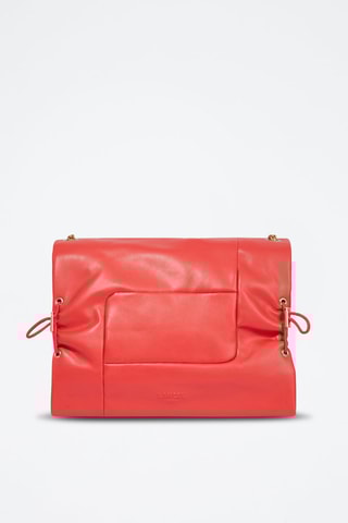 Sac bandoulière en cuir Billie - Rouge