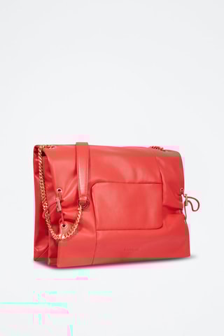 Sac bandoulière en cuir Billie - Rouge