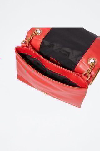 Sac bandoulière en cuir Billie - Rouge