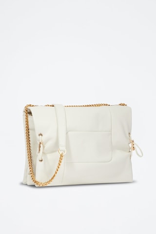 Sac bandoulière en cuir Billie - Blanc