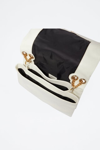 Sac bandoulière en cuir Billie - Blanc