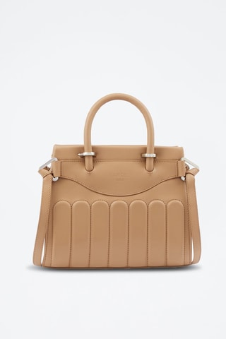 Borsa a mano in pelle Carryall - Cammello