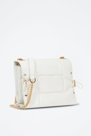 Sac bandoulière en cuir Billie - Blanc