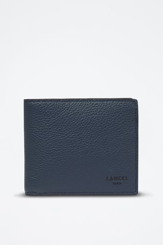 Portefeuille en cuir Graphic - Bleu pétrole