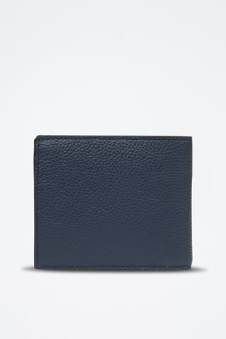 Portefeuille en cuir Graphic - Bleu pétrole