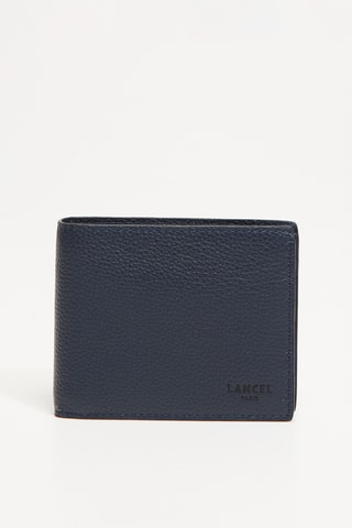 Portefeuille en cuir Graphic - Bleu pétrole