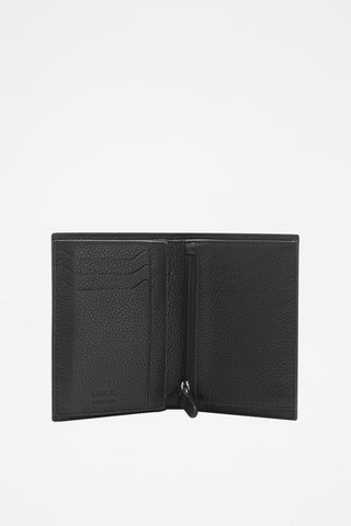 Portefeuille en cuir Graphic - Noir