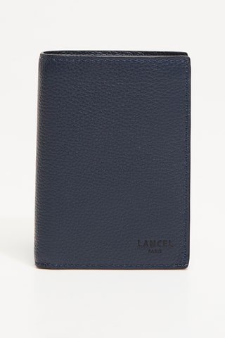 Portefeuille en cuir Graphic - Bleu pétrole