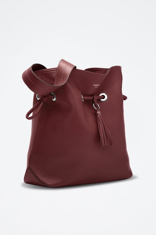 Sac seau en cuir Sacha - Bordeaux