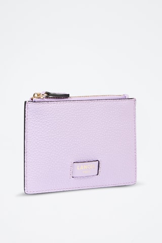 Portefeuille en cuir Ninon - Mauve