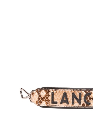 Poignée pour sac en cuir Ninon - Beige et noir