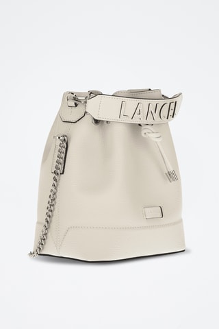 Sac seau en cuir Ninon - Blanc