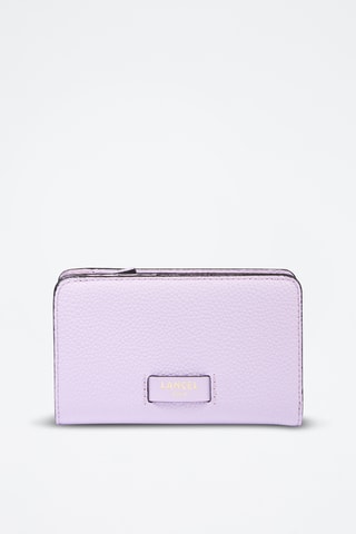 Portefeuille en cuir Ninon - Mauve