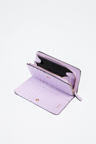 Portefeuille en cuir Ninon - Mauve