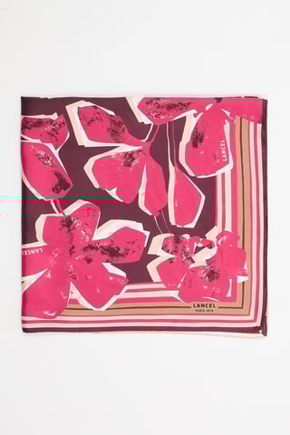 Foulard en soie Arty - Fuchsia