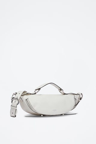 Sac bandoulière en cuir Origami - Blanc