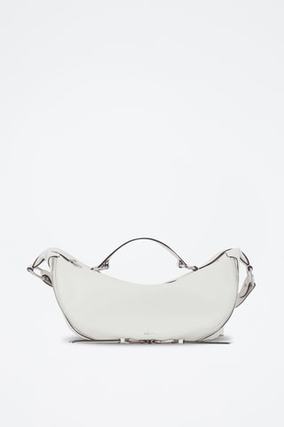 Sac bandoulière en cuir Origami - Blanc