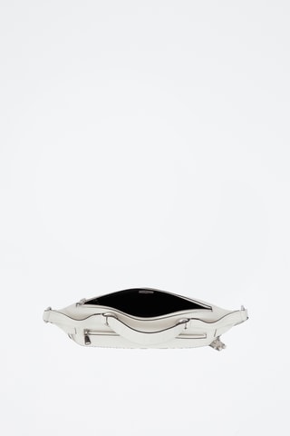 Sac bandoulière en cuir Origami - Blanc