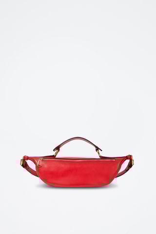 Sac bandoulière en cuir Origami de Lancel - Rouge