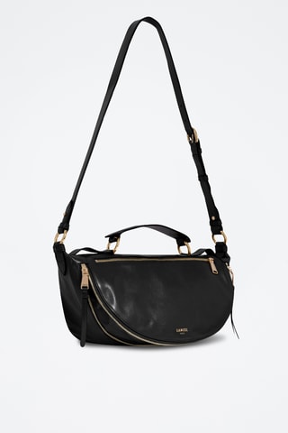 Sac bandoulière en cuir Origami de Lancel - Noir
