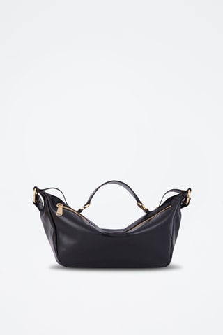 Sac bandoulière en cuir Origami de Lancel - Noir