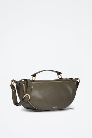 Sac bandoulière en cuir Origami - Kaki