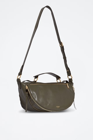 Sac bandoulière en cuir Origami - Kaki