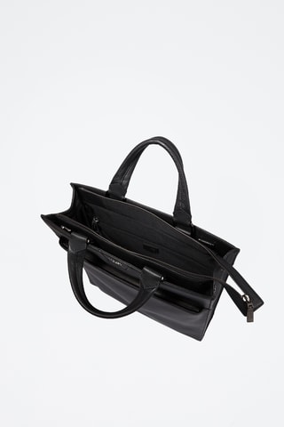 Cabas en cuir Come de Lancel - Noir