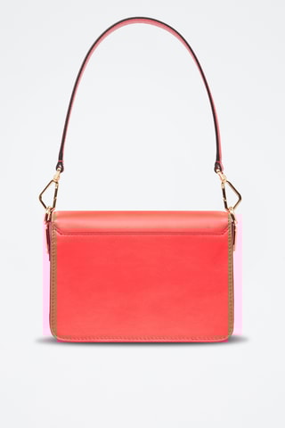 Sac porté épaule en cuir Angele - Rouge