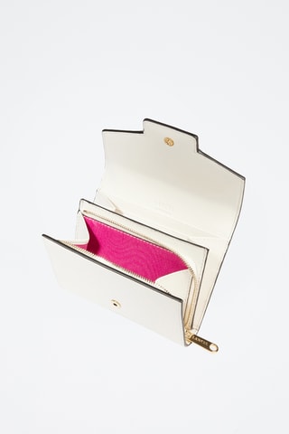 Pochette en cuir Angèle - Blanc