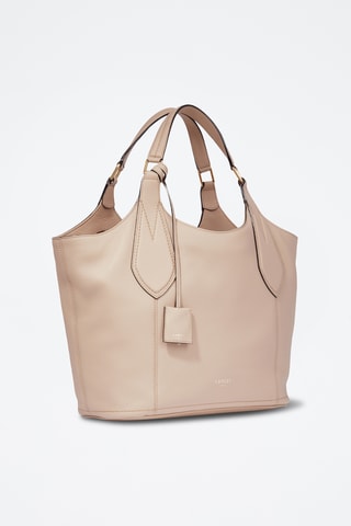 Sac porté épaule en cuir Alphonse - Beige