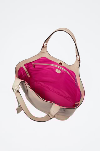 Sac porté épaule en cuir Alphonse - Beige