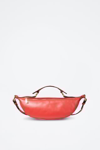 Sac bandoulière en cuir Origami - Rouge