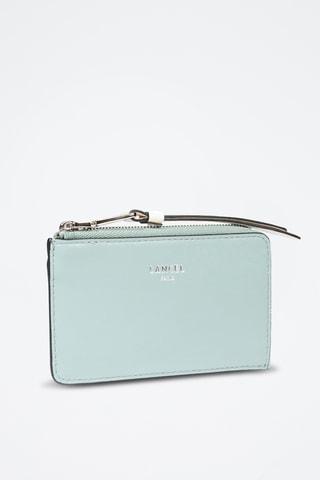 Porte-cartes en cuir Origami de Lancel - Ciel et blanc