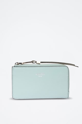 Porte-cartes en cuir Origami de Lancel - Ciel et blanc