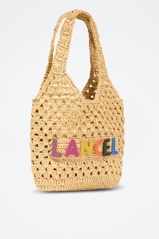 Sac porté épaule en cuir Summer Mania - Beige