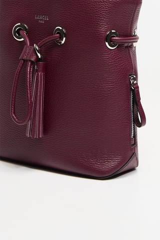 Sac seau en cuir Sacha - Bordeaux