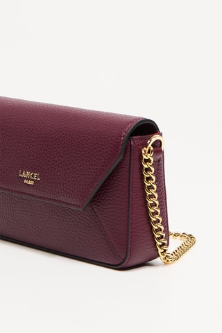 Sac en cuir Lettrines - Violet foncé