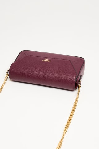 Sac en cuir Lettrines - Violet foncé