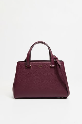 Sac à main en cuir Lettrines - Bordeaux