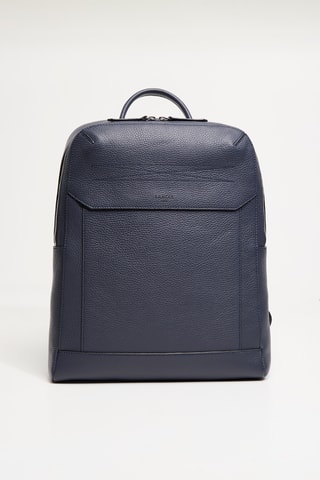 Sac à dos en cuir Graphic - Bleu pétrole