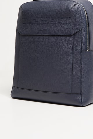 Sac à dos en cuir Graphic - Bleu pétrole