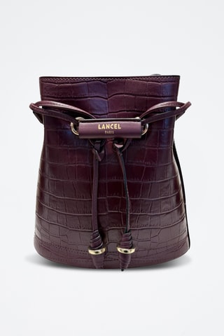 Sac seau en cuir Le Huit - Bordeaux