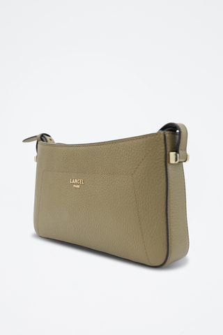 Pochette en cuir Lettrines - Kaki